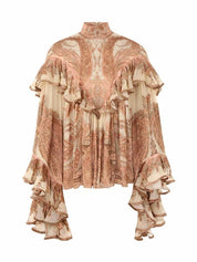 Hypnotic burnout blouse