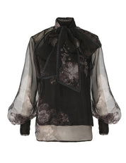 HYPNOTIC PUSSYBOW BLOUSE