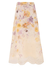 MEMENTO EMBROIDERED MIDI SKIRT
