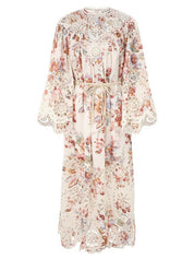 Awaken embroidered yoke maxi