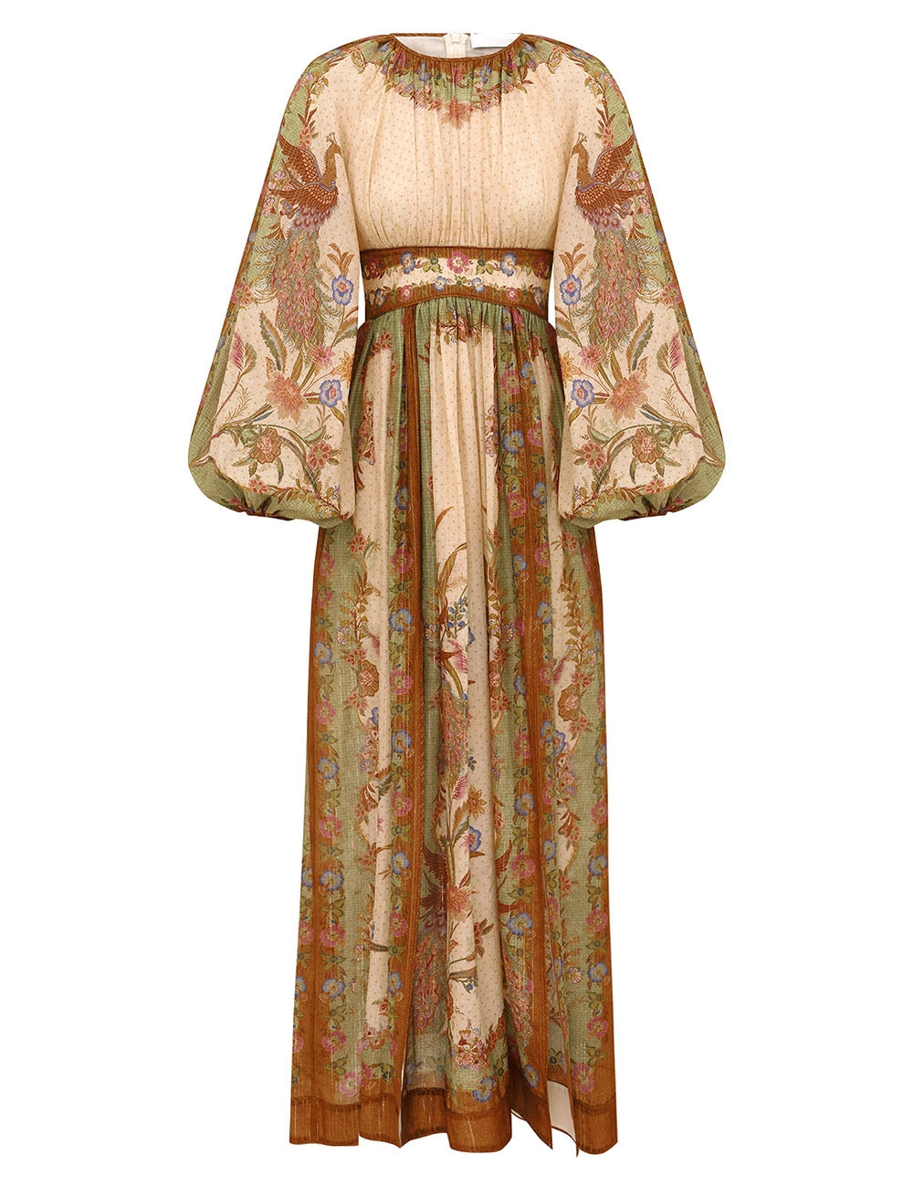 Indra waisted maxi dress