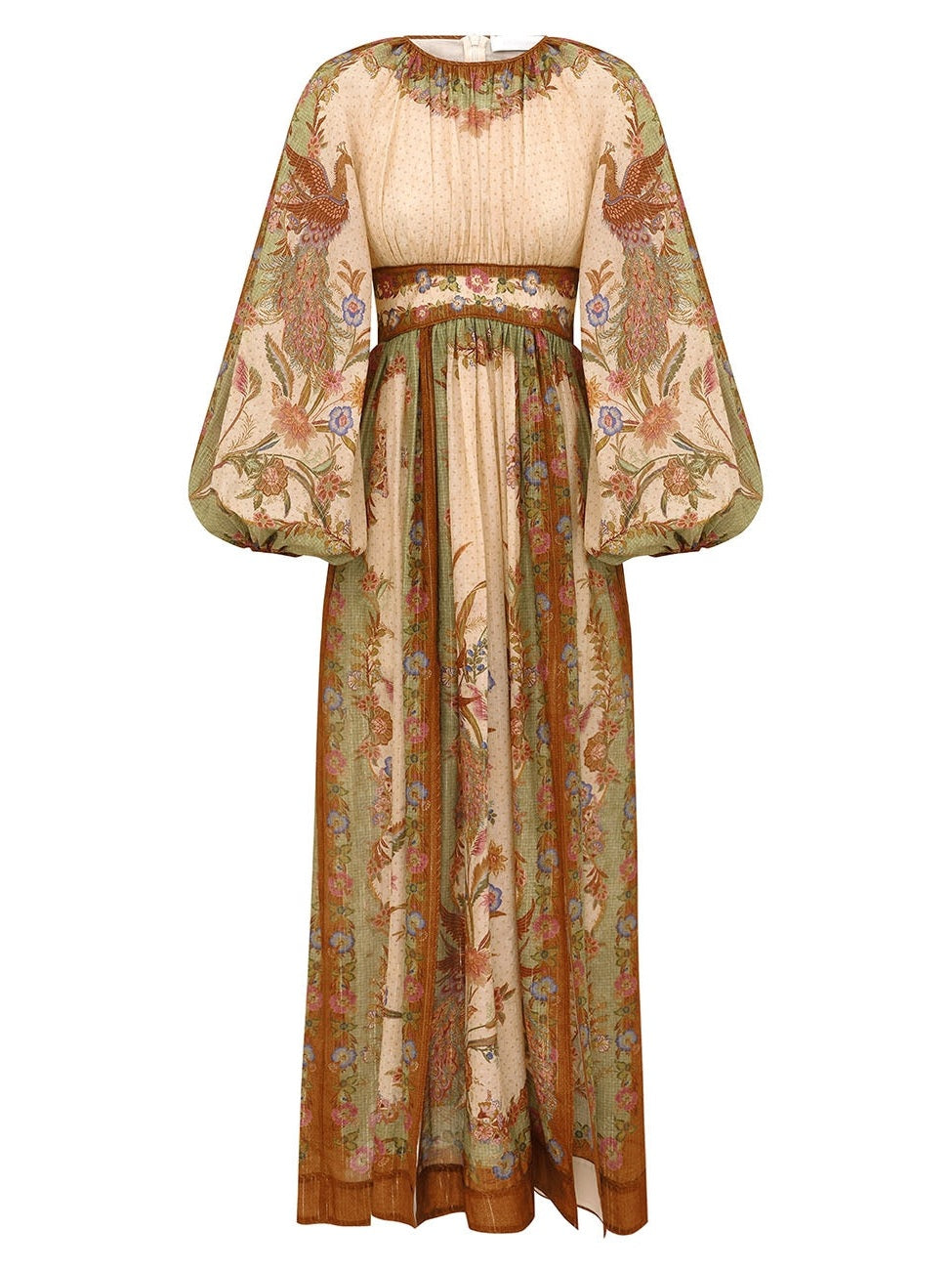 Indra waisted maxi dress