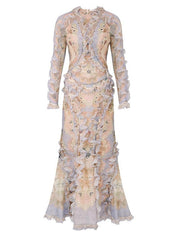 Rebellion scallop maxi dress