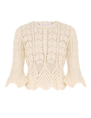 Awaken lace crochet top