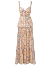 Rebellion corded maxi dress