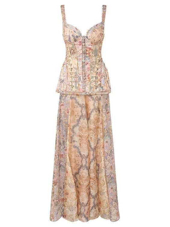 Rebellion corded maxi dress