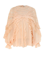 Rebellion splice billow blouse