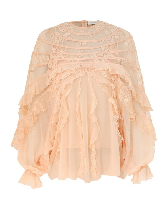 Rebellion splice billow blouse