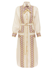 Luna retro midi dress