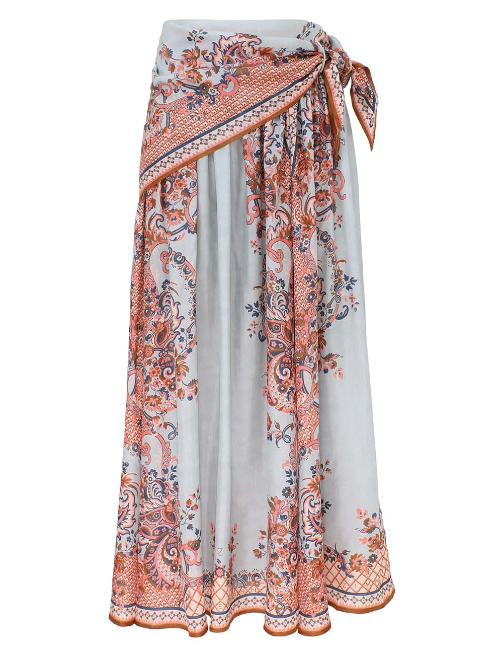 Aster scarf midi skirt