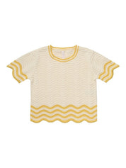 Alight Textured Knit Tee تي شيرت 