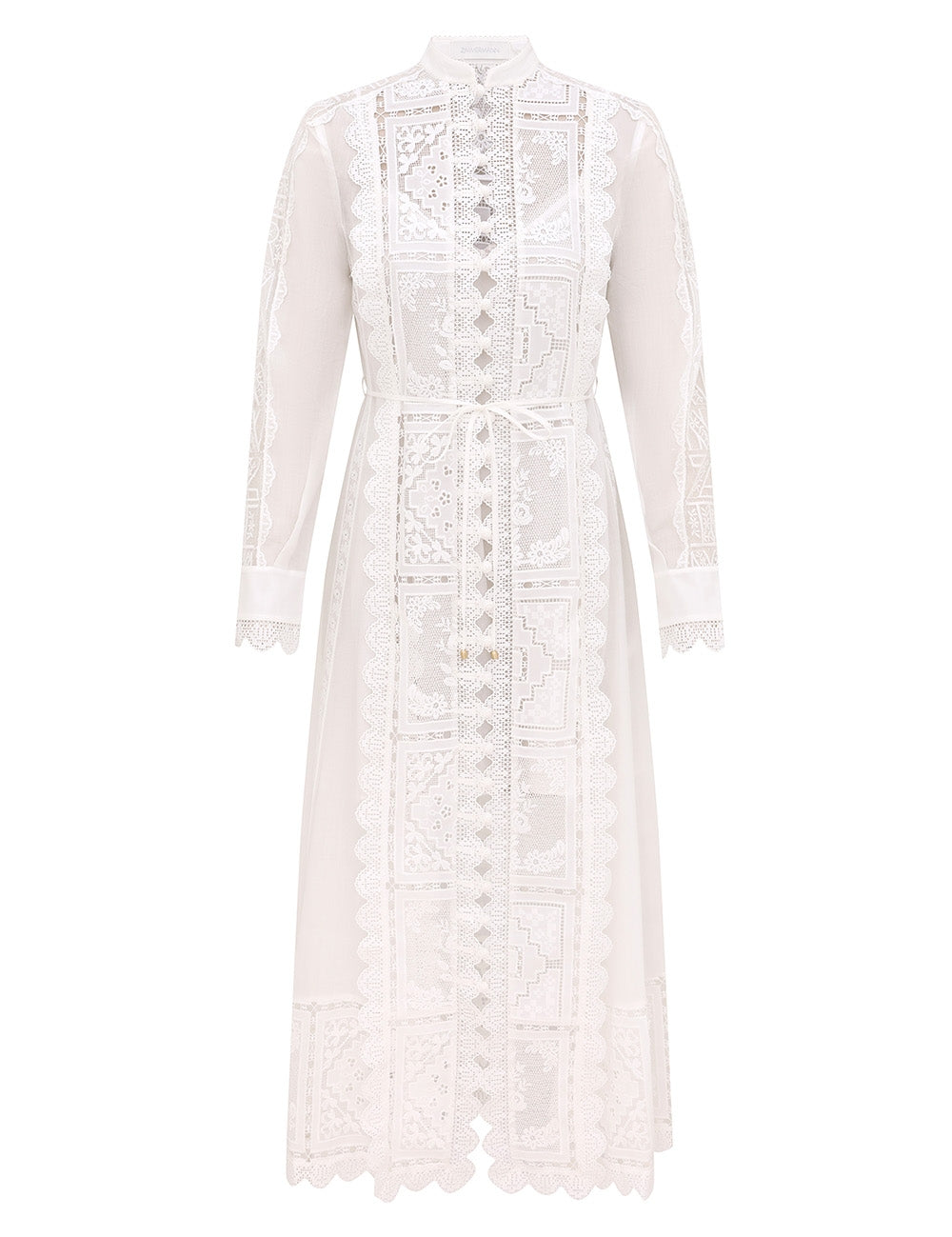 Aster embroidered midi dress