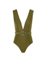 Junie belted plunge 1pc