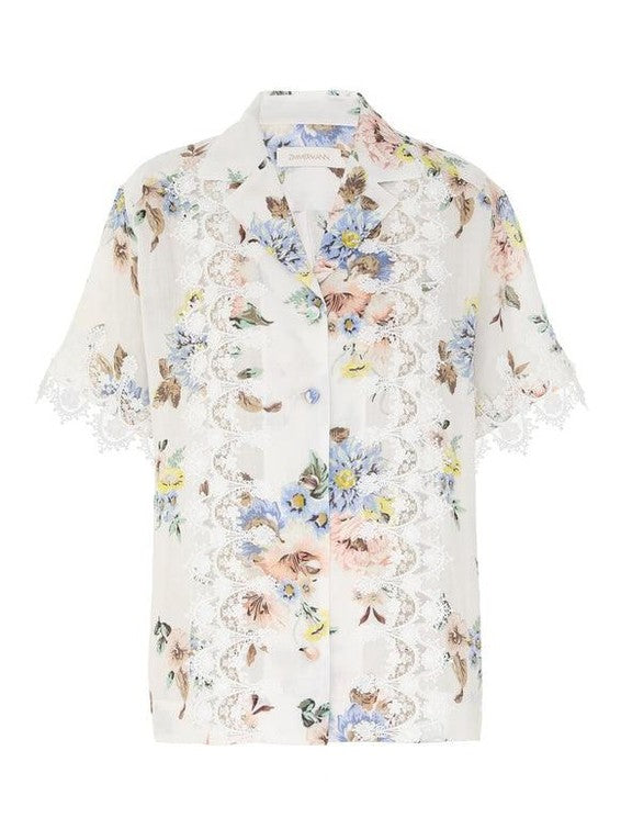 Applique oversized shirt