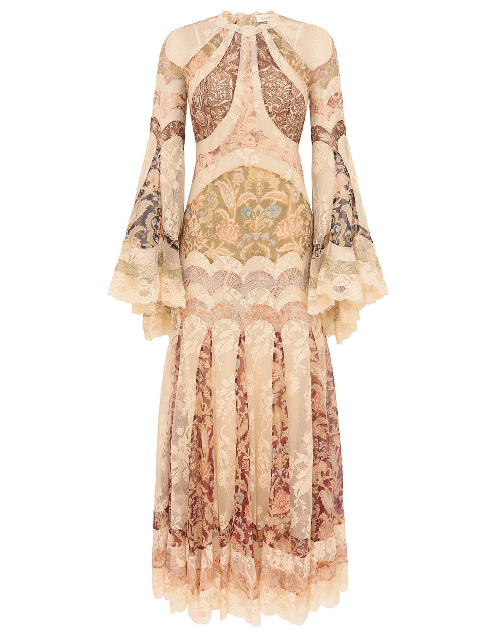 Valiant panelled gown