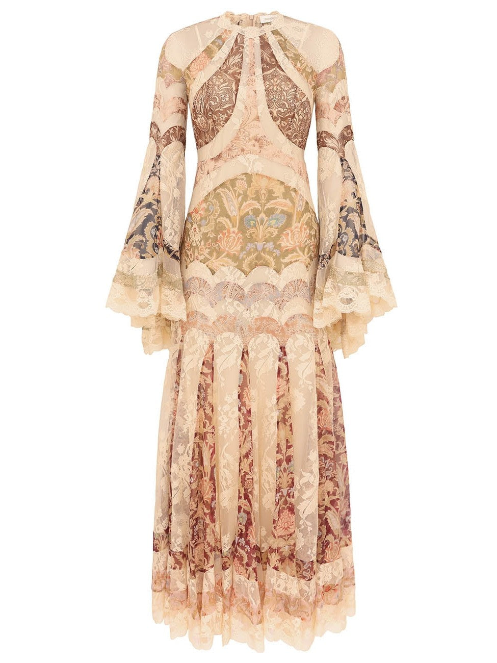 Valiant panelled gown