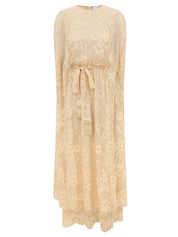 Valiant lace caped maxi dress