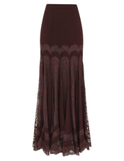 Valiant panelled maxi skirt