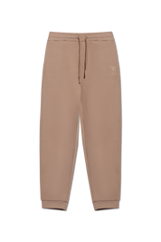 AMI ALEXANDRE MATTIUSSI BROWN SWEATPANTS WITH LOG