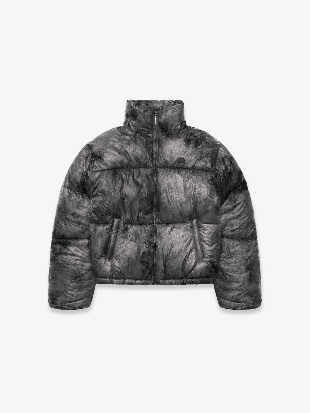 Wrinkled puffer jacket
