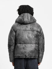 Wrinkled puffer jacket