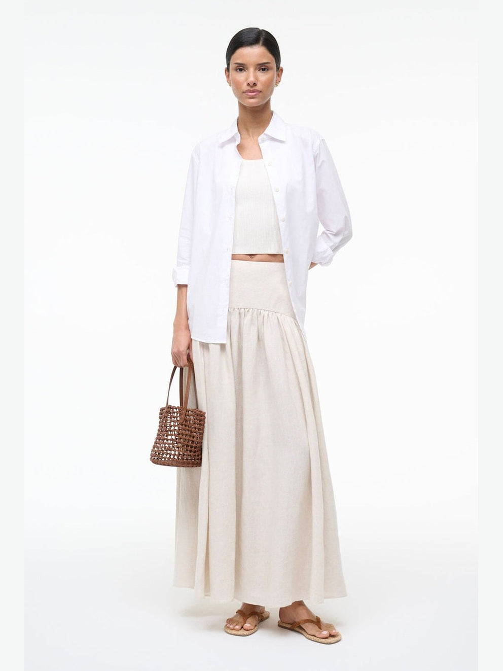 Procida linen skirt