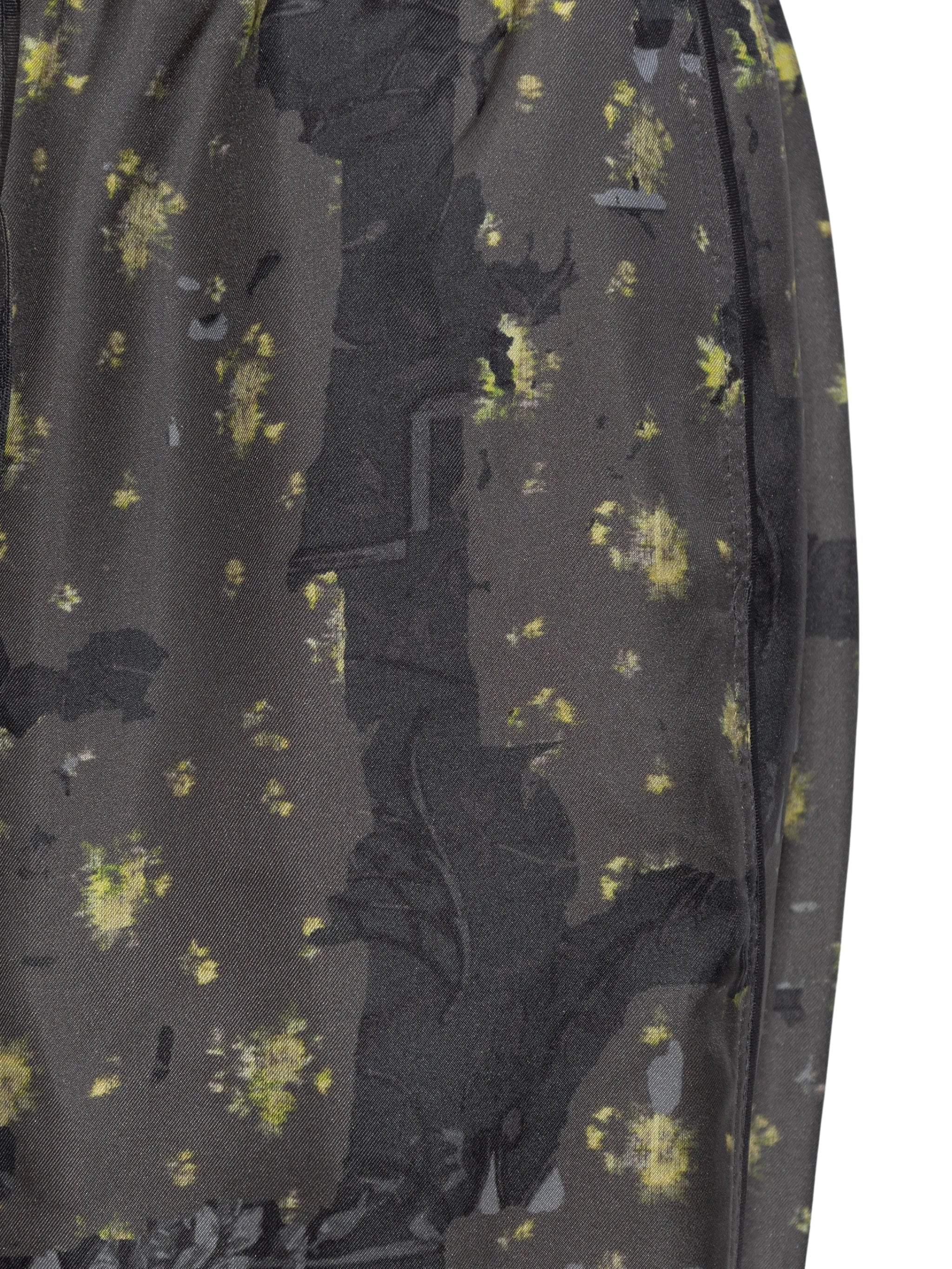 Printed silk twill elasticated pants