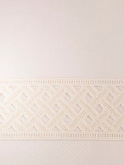 Lozenge lace duvet cover