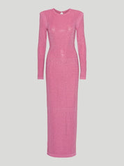 Embellished fitted dress pink
