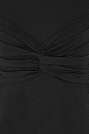 Fitted Twisted T-shirt Black