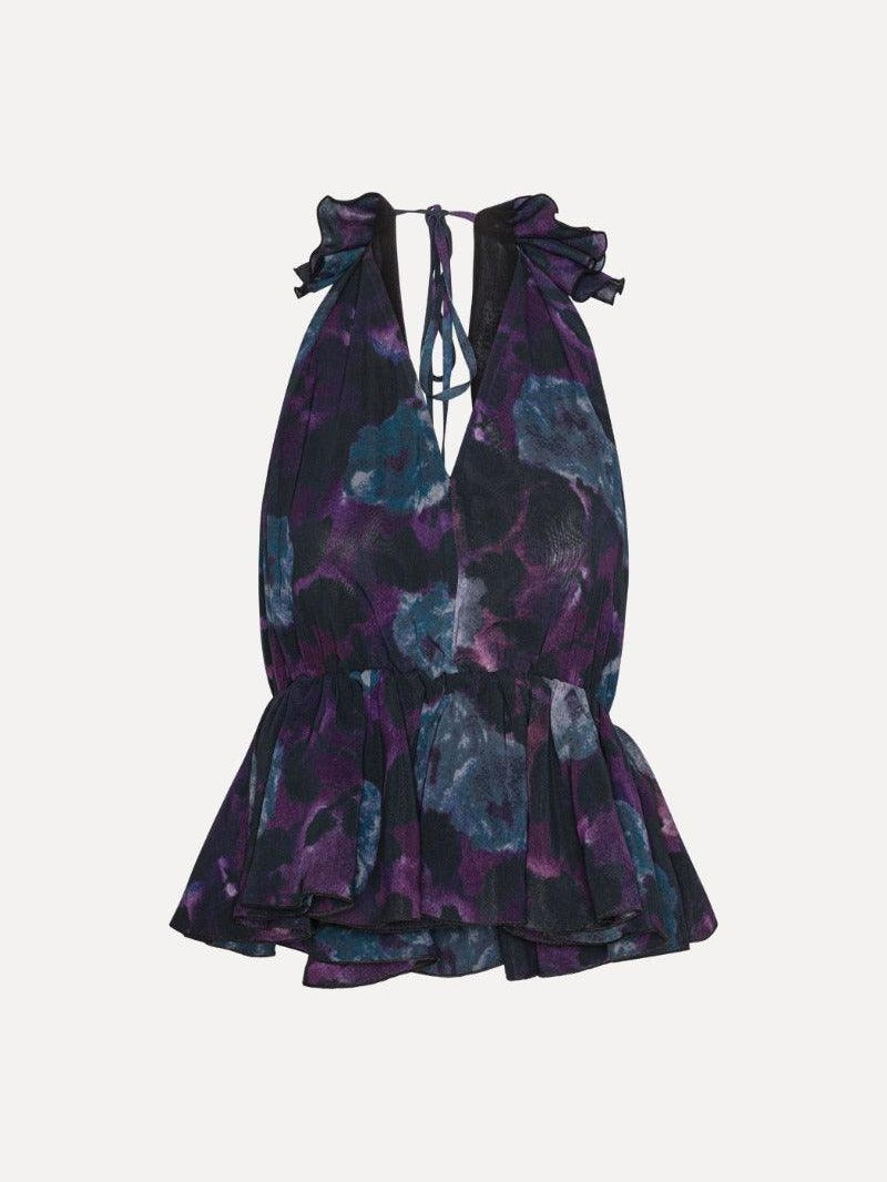 Chiffon ruffle top