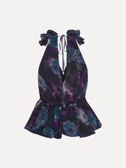 Chiffon ruffle top