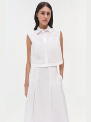 Samantha pleated midi skirt