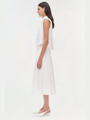 Samantha pleated midi skirt