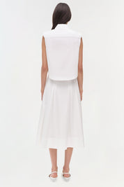 SAMANTHA PLEATED MIDI SKIRT