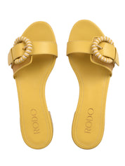 Flat slide sandals