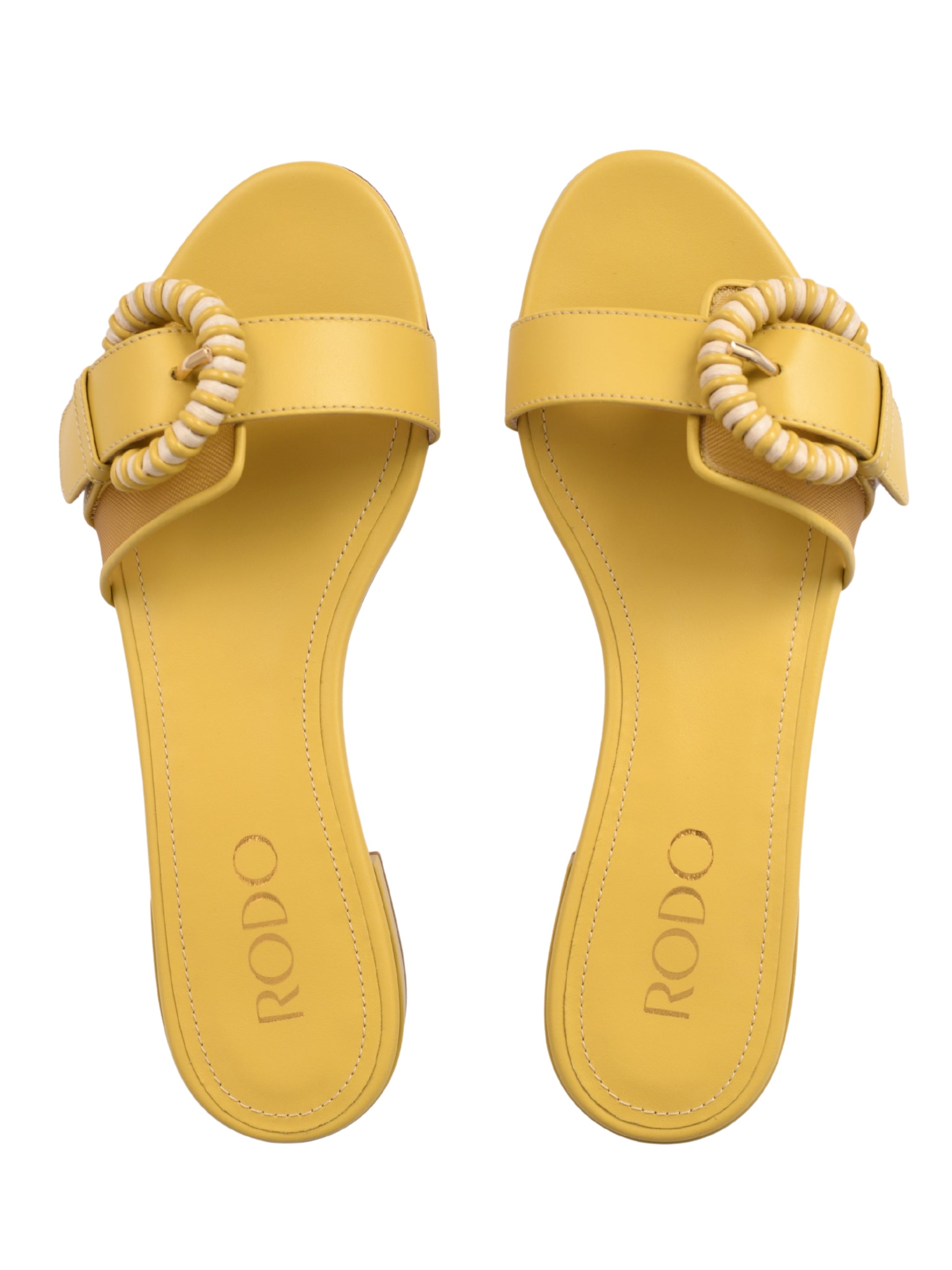 Flat slide sandals