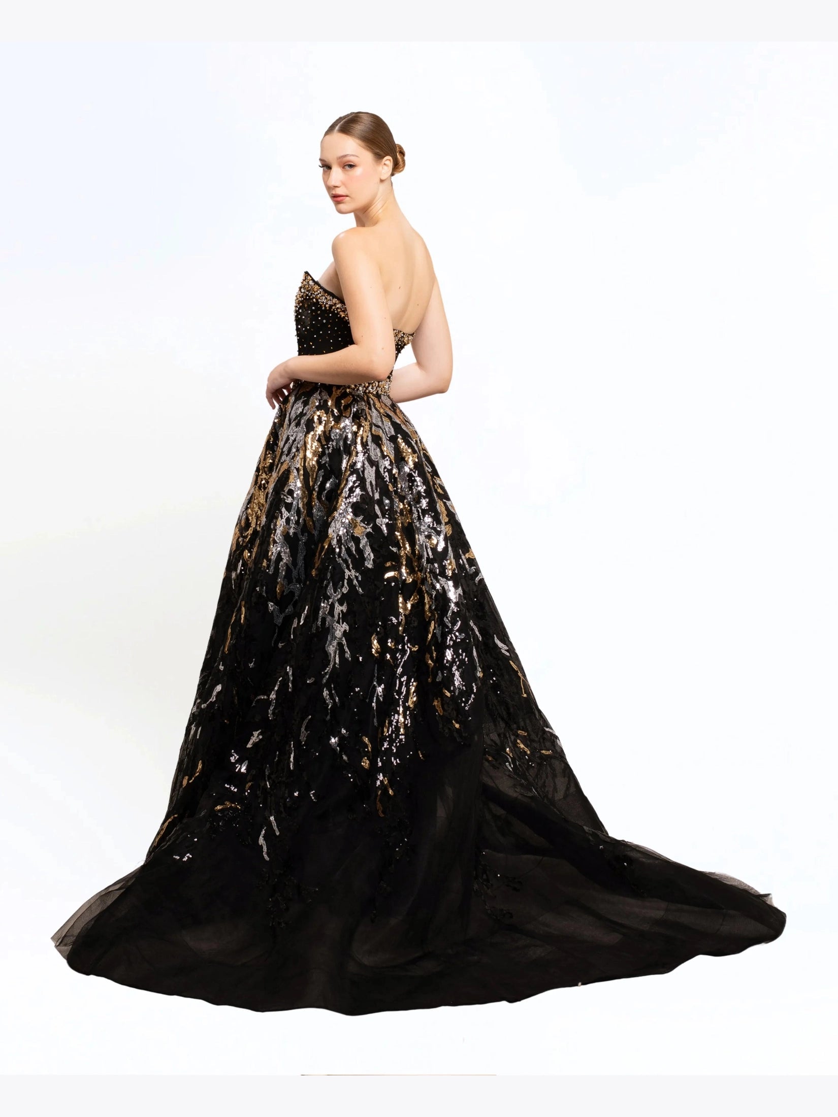 Embellished long dress
