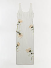 Lilibeth Floral Jacquard Midi Dress