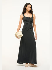 Nic silk maxi dress black