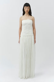 Danielle crinkle jersey bustier gown