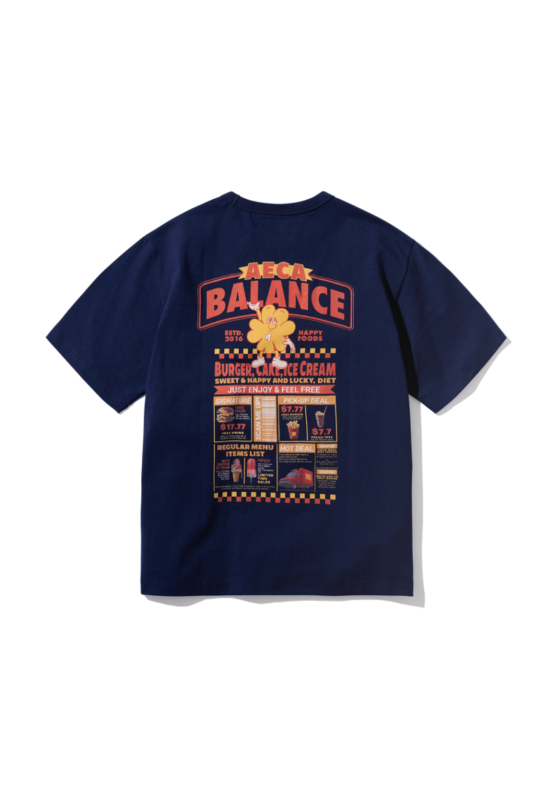 AECA BALANCE SHOP FLYERS HALF SLEEVE-NAVY