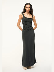 Nic silk maxi dress black