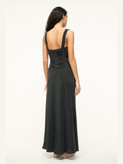 Nic silk maxi dress black