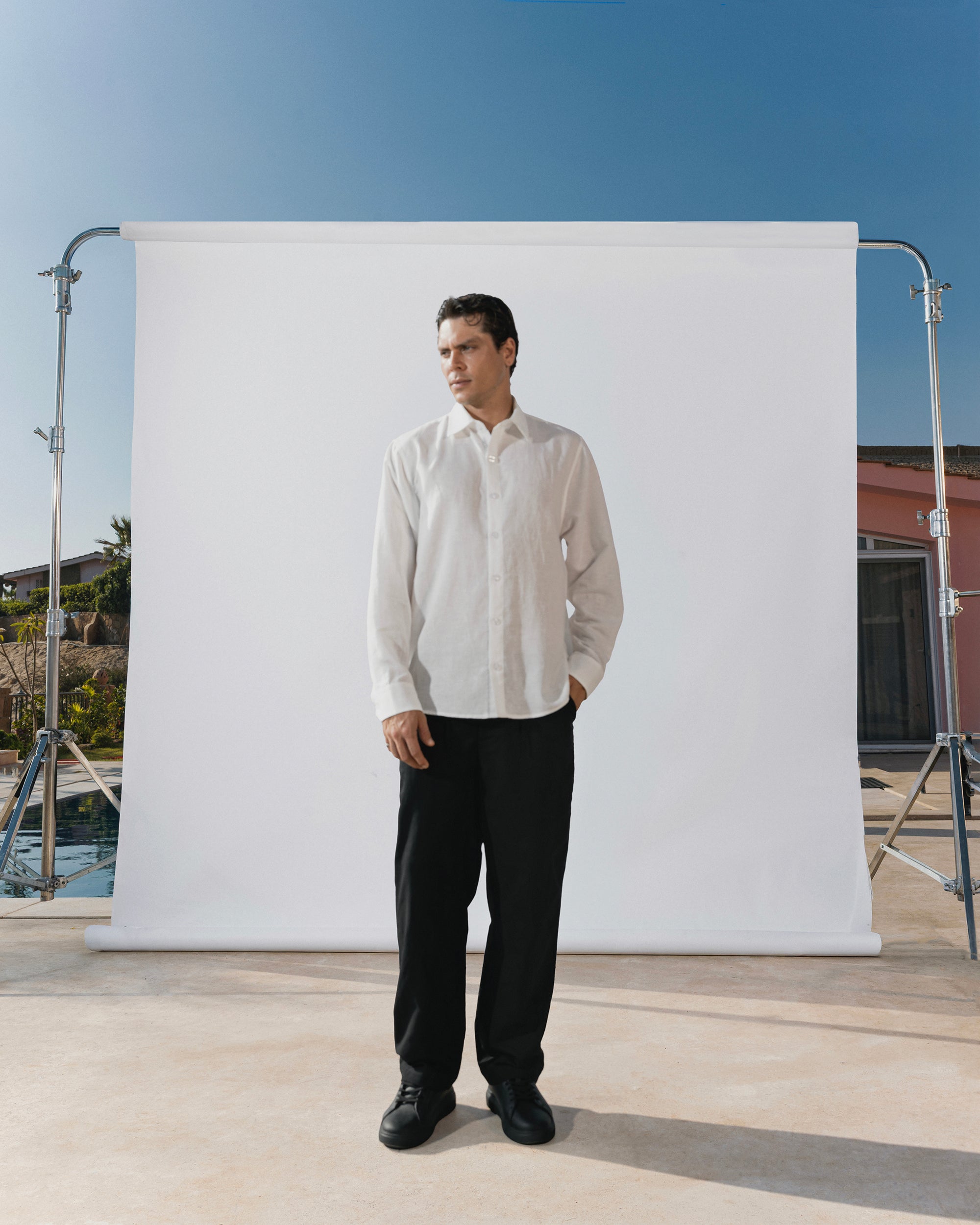 Long sleeve white shirt solmare