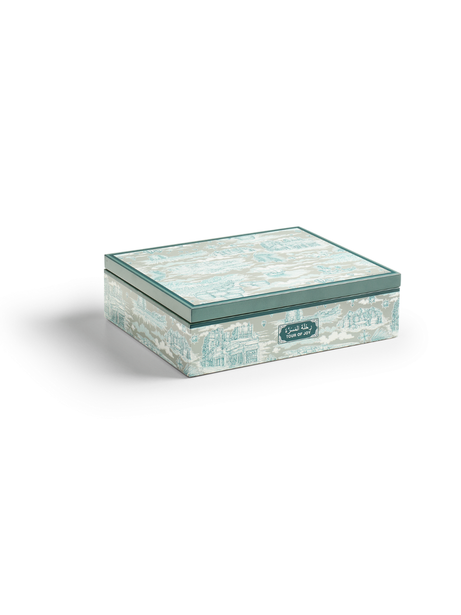Tour of joy box medium pale green (26*21*7)