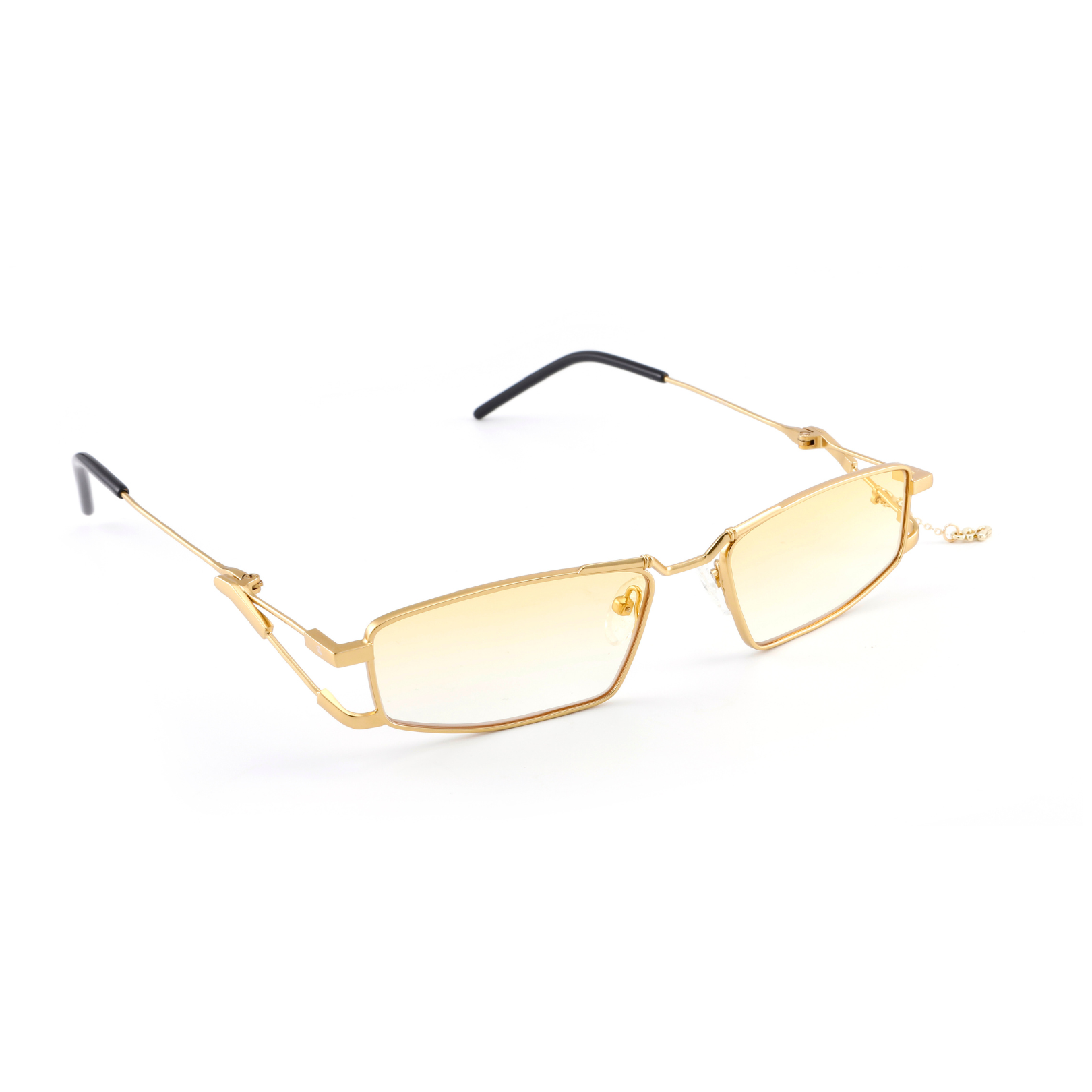 Si8 Gold Frame Rectangular Sunglasses