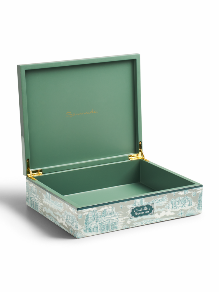 Tour of joy box medium pale green (26*21*7)