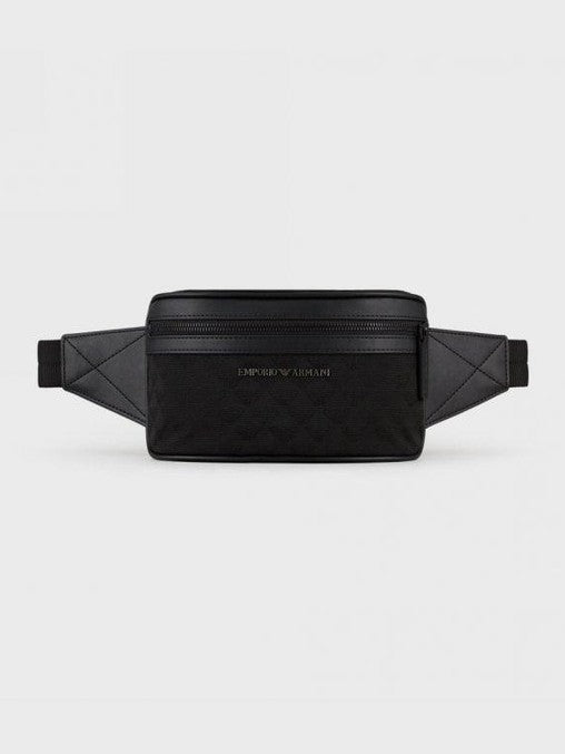 Emporio armani ?elt bag with jacquard monogram