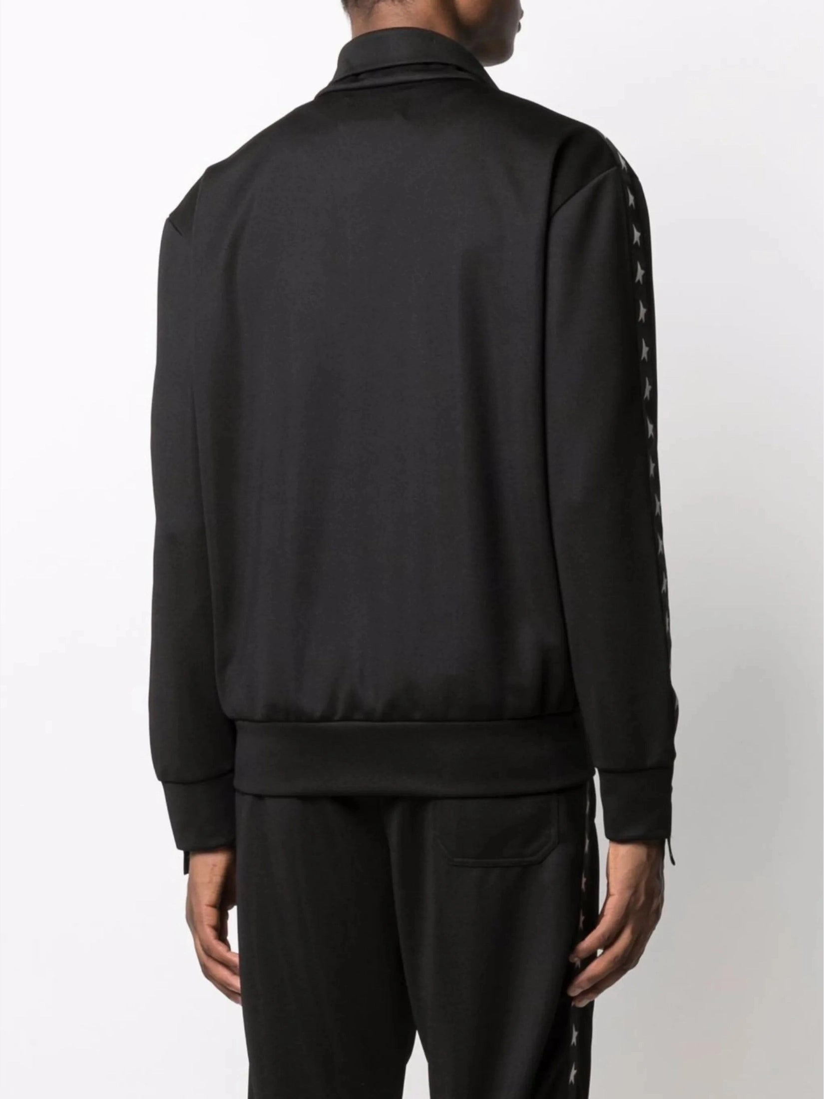 Star logo print zip track jacket